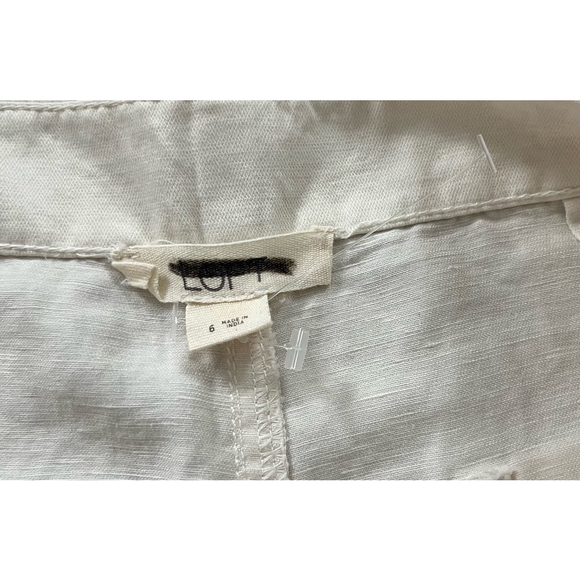 Loft NWOT linen blend high waisted shorts size 6 - Picture 7 of 10